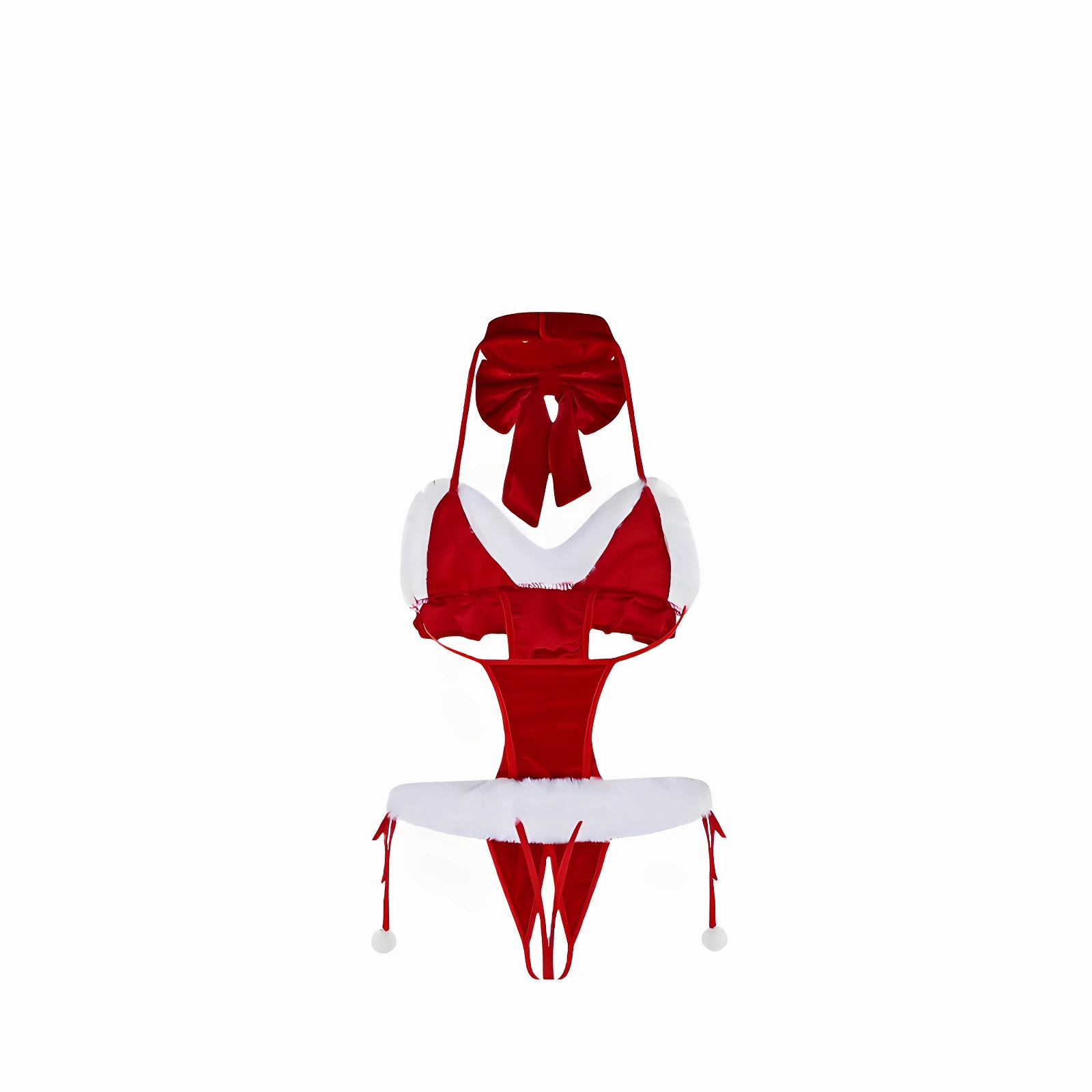 

Sexy Red Cisas Costume Women's Onesie Spwear Fuluola2025 New Arrival Low Waist ort Pants Other Fabric Ladies Suit