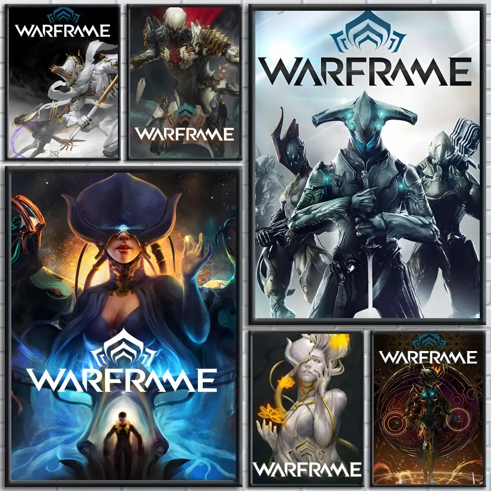 Video Game W-Warframe Poster Trendy And Easy-to-Apply Wall Art Stickers For Home Decor And Dorm Room Walls
