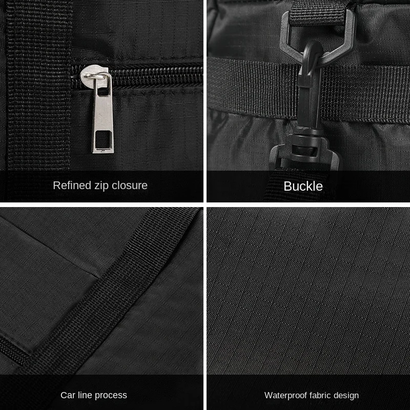 Hand-held Drawbar Travel Bag Women's Business Foldable Travel Clothing Storage Package 2025 Newest Moving Luggage Bag