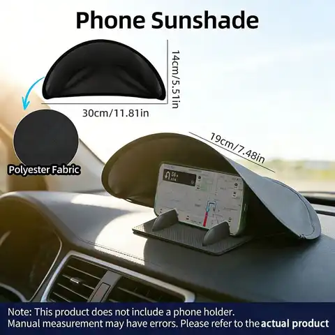 1Pc Foldable Car Dashboard Sun Shade, Effectively Blocks Sunlight, Practical For Summer Driving, Suitable For Travel And Camping