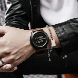 LED elektronik saat 50m su geçirmez aydınlık ayarlanabilir silikon Band erkekler kadınlar spor kol saati Smartwatch