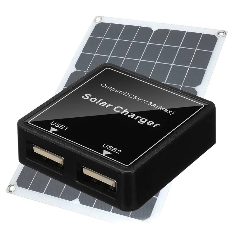 Solar Controller Solar Panel Voltage Stabilizer Dual USB Inverter Regulator for DIY Solar Charger for iPhone Samsung Xiaomi etc.