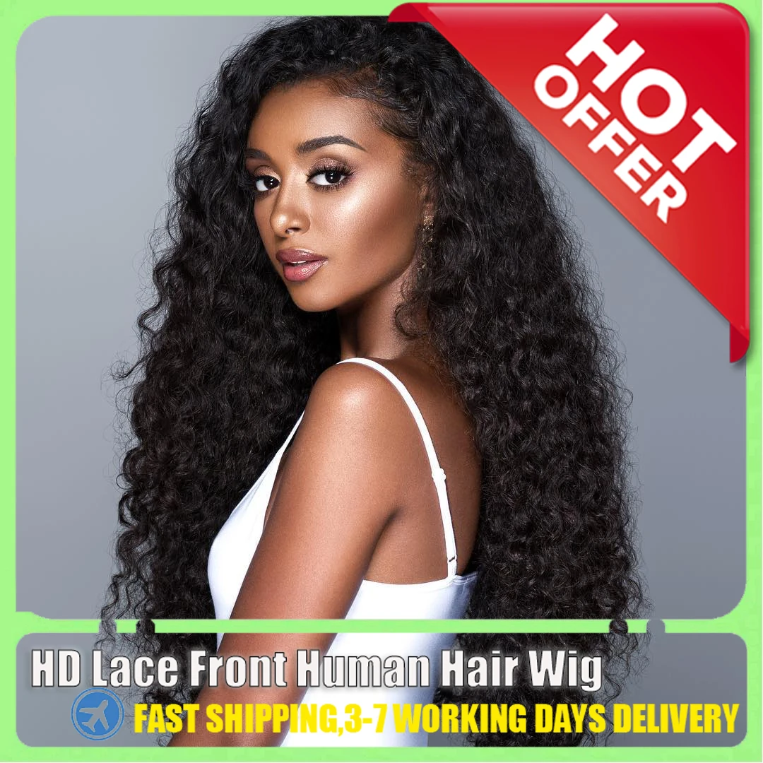 13x4 Deep Wave Frontal Wig 13x6 Hd Lace Wigs For Black Women Curly Human Hair 30 40 Inch Water Wave Lace Front Brazilian Wigs