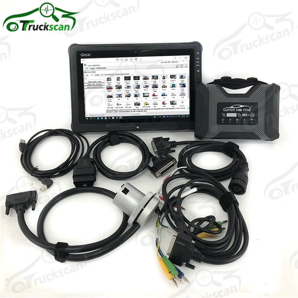 Fully Upgraded SUPER MB PRO M6+pro Surport For BENZ Trucks and cars Diagnostics Wireless Connection Diagnosis Tool+F110 Tablet