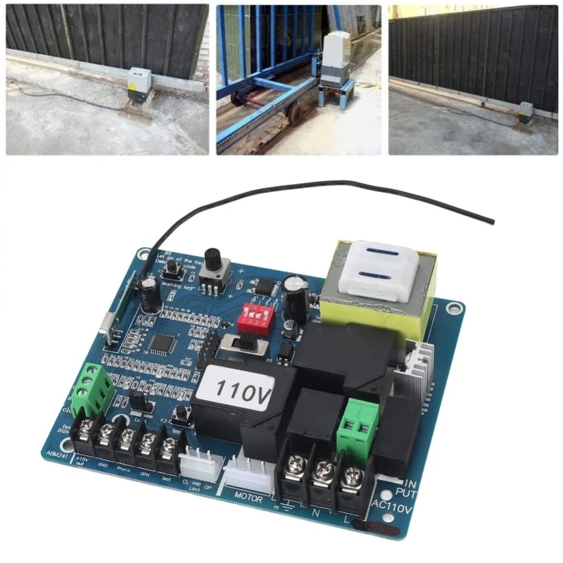 110V and 220V Circuit Board For Sliding Gate Openers Universal Sensitive   Main Electronic Control Board For Replacement