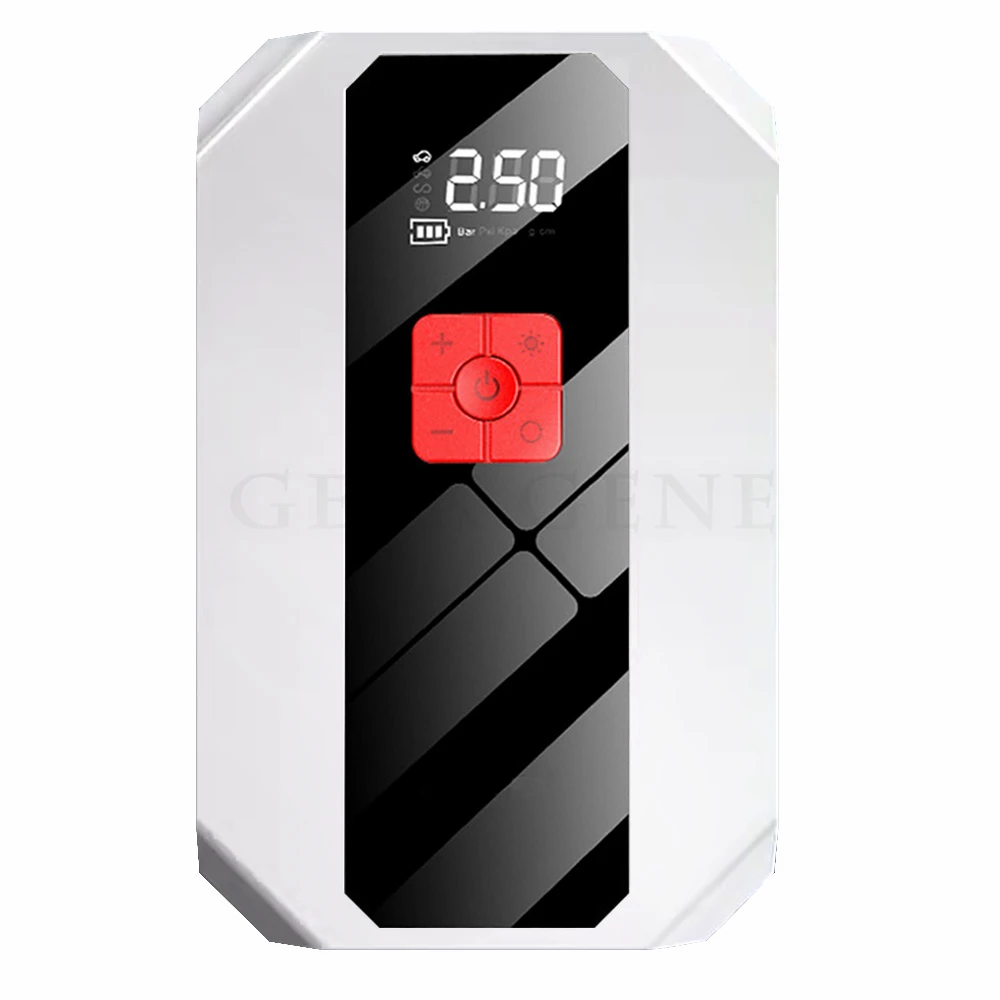 Démarreur de voiture pour diabétique avec compresseur d\'air, batterie externe portable, dispositif de démarrage, booster de chargeur de batterie