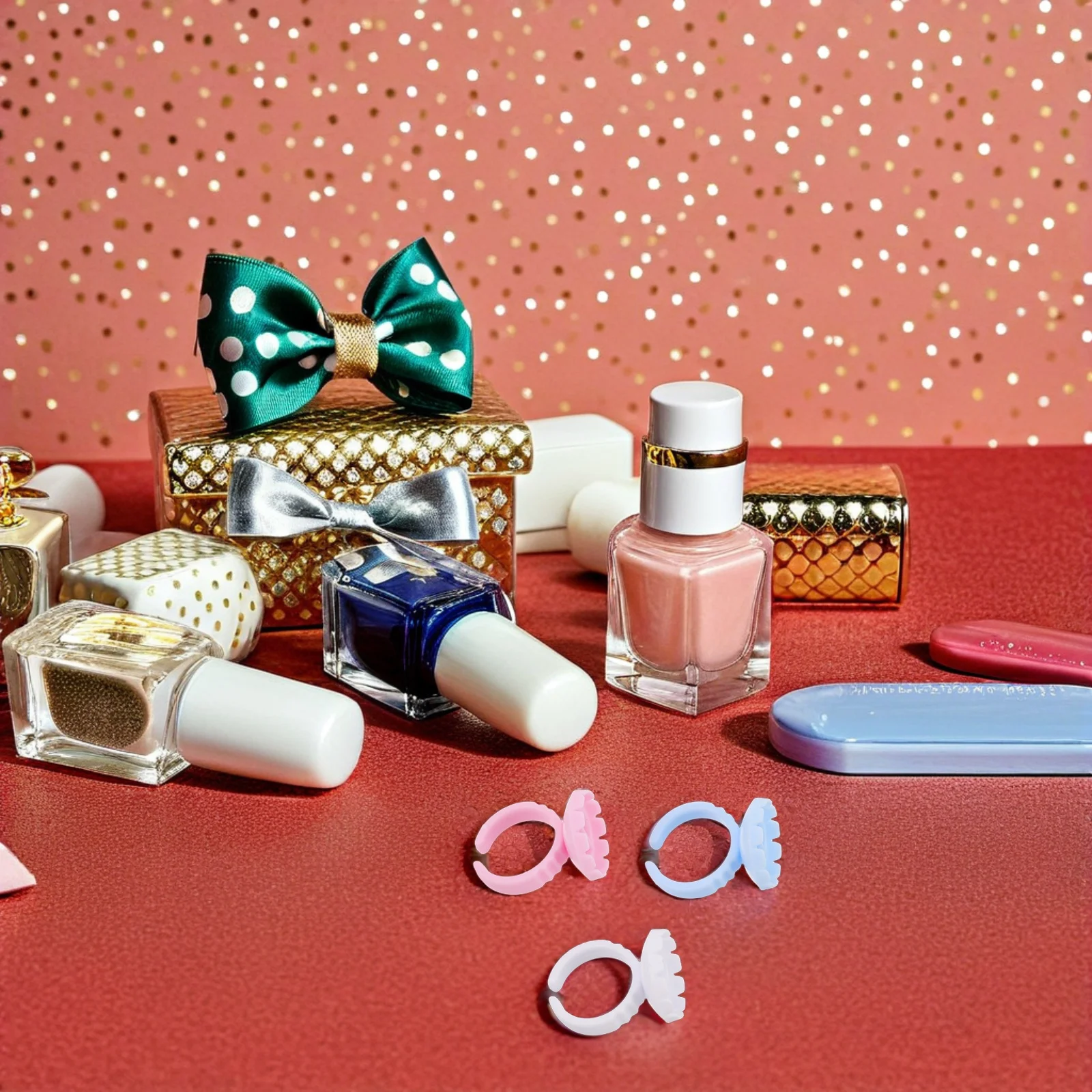 

300Pcs Eyelash Extension Glue Rings Disposable Lash Glue Holder Tray Professional Lash Artist Supplies Eyelash Extension Tools