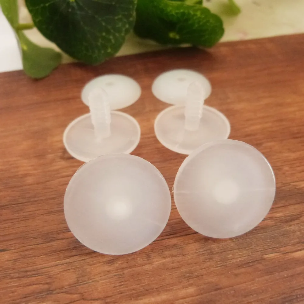 Jouet en plastique blanc, lot de 100 pièces, 15mm/18mm/20mm/25mm/28mm/30mm/35mm/40mm/45mm/50mm/55mm/60mm joints avec rondelle dure pour poupée en peluche