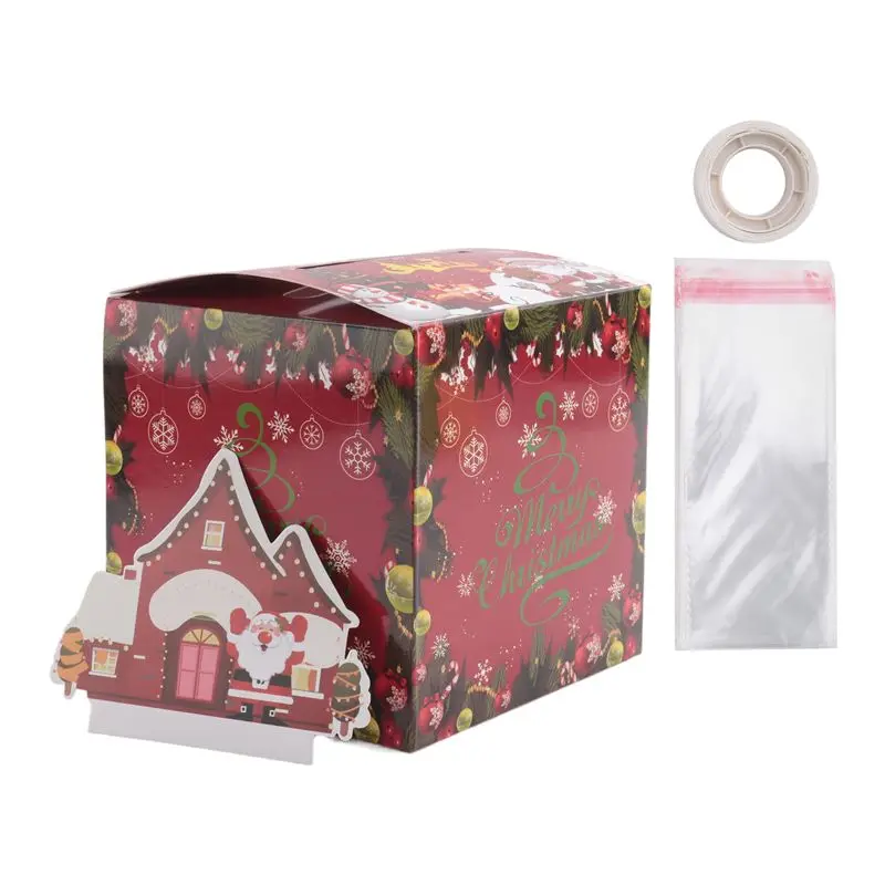 NEW!A61I Fun Cash Gift Christmas Money Box Set Kit With 30 Transparent Bags, Perfect Surprise For Kids & Adults
