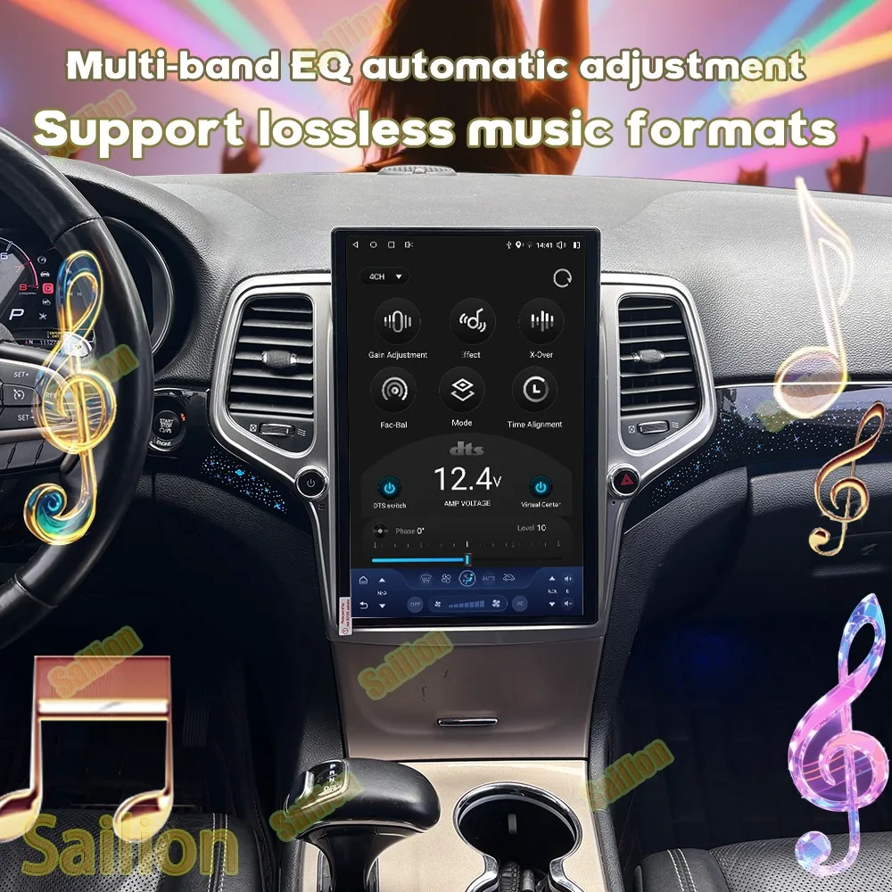 Wireless CarPlay Touchscreen Car Radio For Jeep Grand Cherokee 2014-2018 Multimídia Video Player GPS Navigation Wifi 4G 2Din BT 6