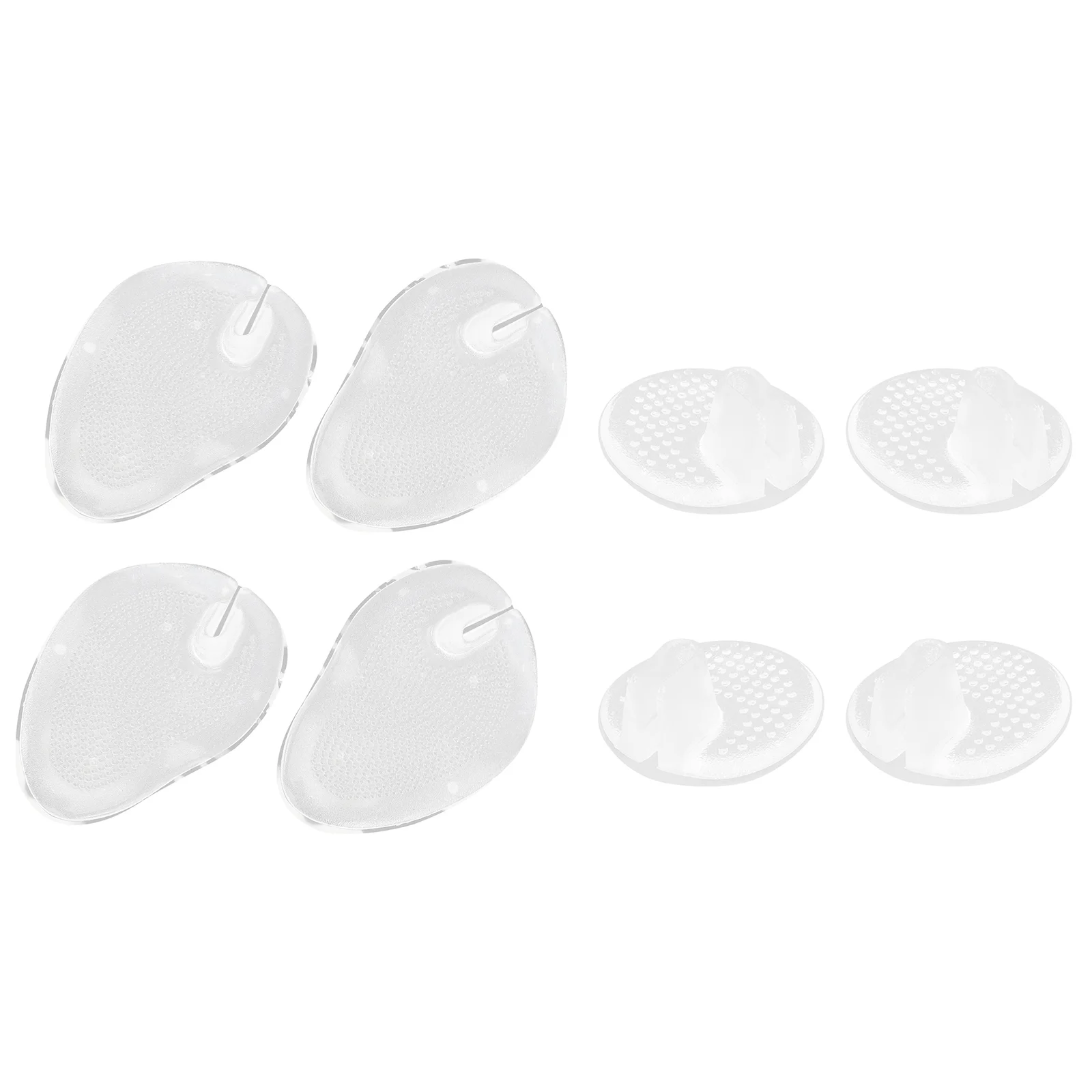 4 Pairs Clip Grip Pad Pad Transparent Protectors Cushion for Shoes Silicone Spray Non-slip Easy Use Clear Silica Gel Thong