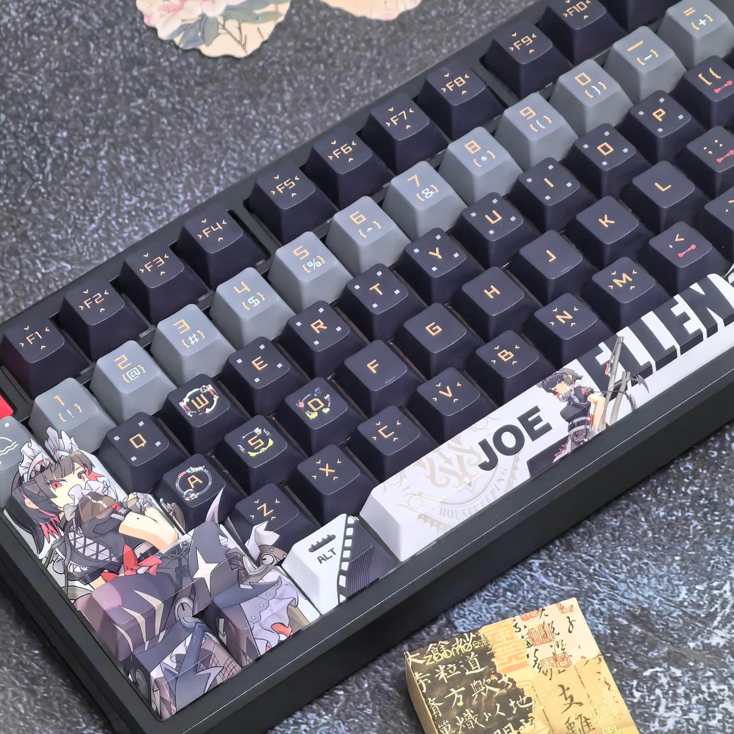 Ellen Joe Keycap Zenless Zone Zero Theme Cartoon Anime Gaming Keycaps Cherry Profile Sublimation PBT Mechanical Keyboard Caps