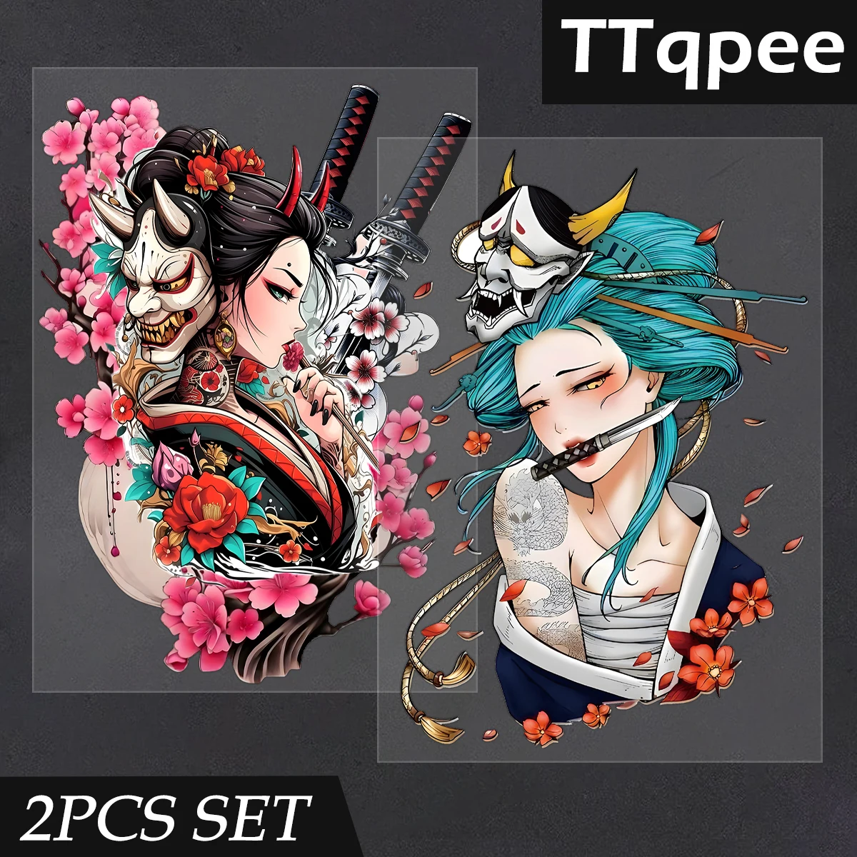 

JDM Geisha светоотражающие наклейки для мотоцикла, виниловая наклейка на лобовое стекло, аксессуары, комплект из 2 предметов для Yamaha Kawasaki Honda Suzuki