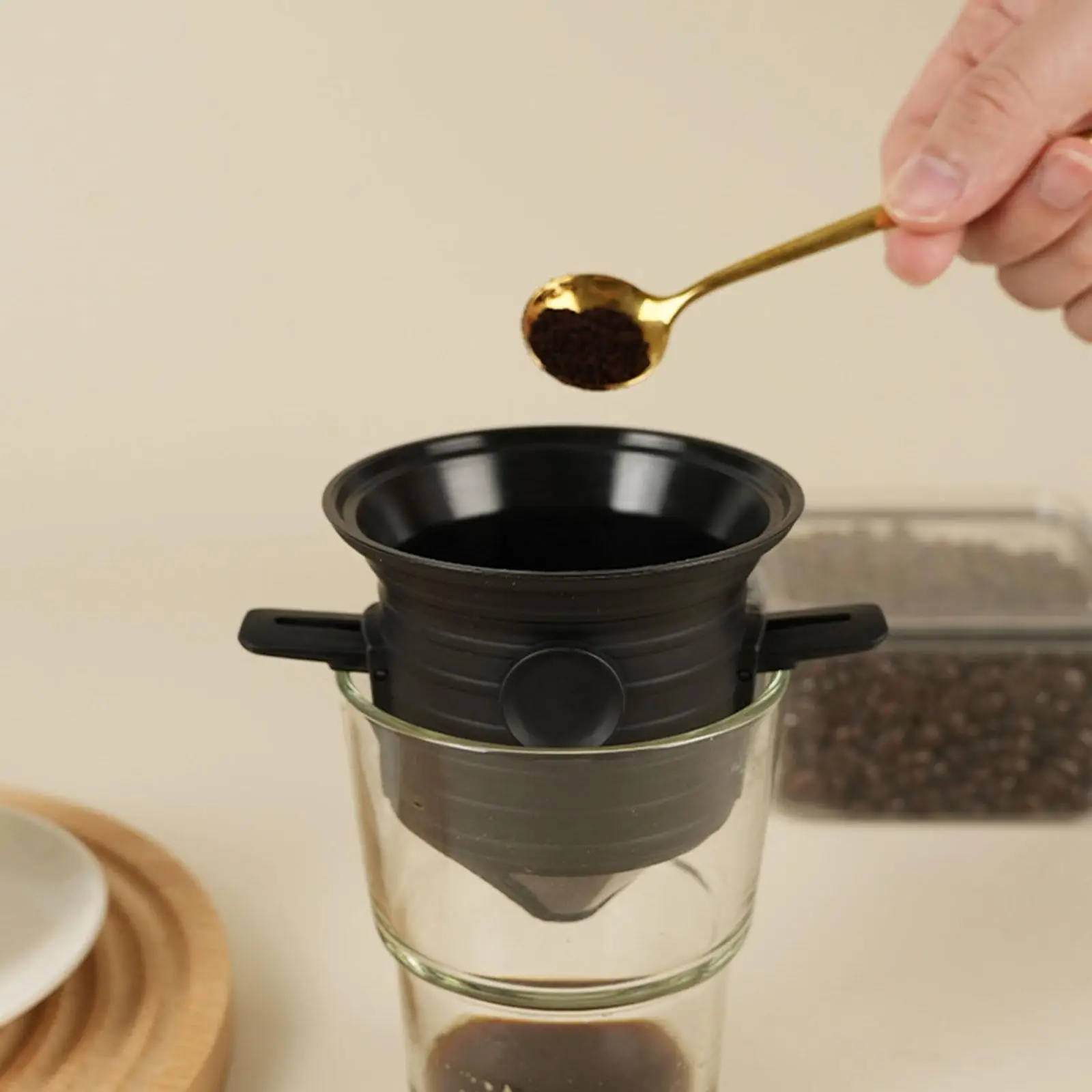 

Reusable Pour over Coffee Dripper Foldable Arm for Traveling Accessories