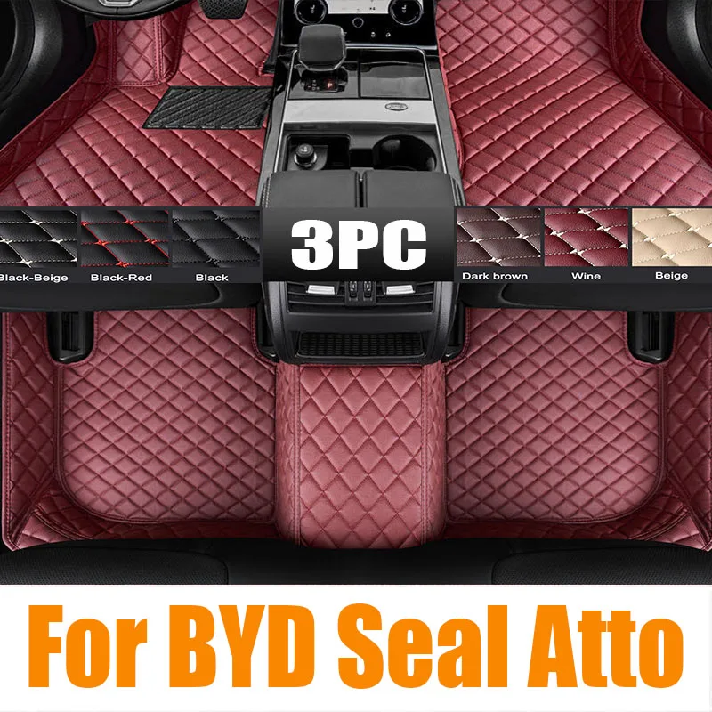 

Car Special Floor Mat for BYD Seal Atto 4 2022 2023 2024 Foot TPE Liner Storage Pad Custom Waterproof Cover Space Rug Accessorie