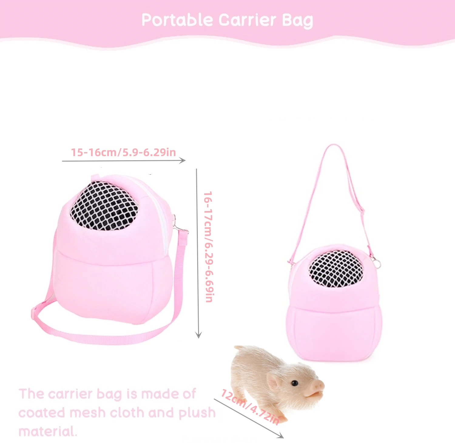 5 Inch Silicone Piglet Soft Cute Mini Realistic Animals with Accessories Lifelike Reborn Newborn Pig Doll Decompression Toy Gift