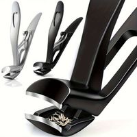 Long Handle Toe Nail Clipper Anti-Splash Ultra Sharp Nail Cutter Trimmer Double-Curved Blade Large Opening