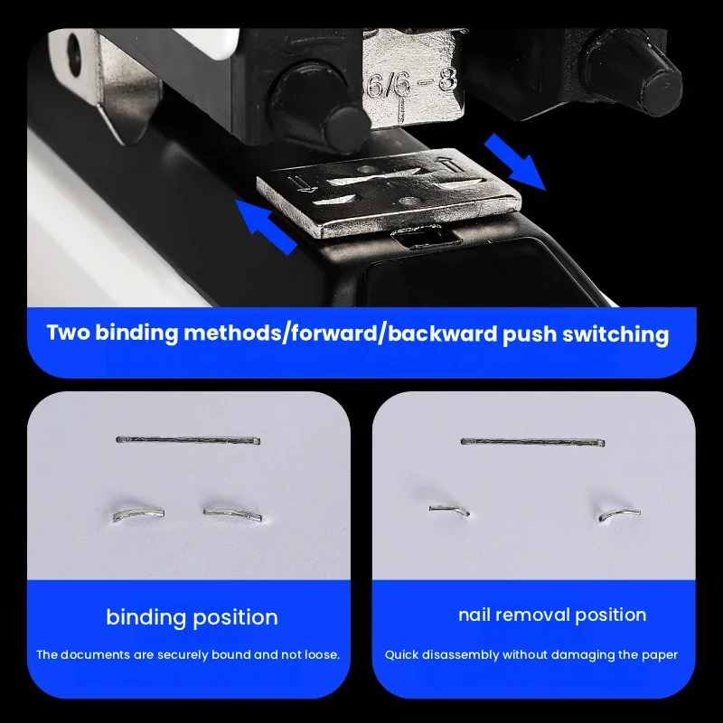 Heavy Duty Automatic Electric Stapler, Desktop Induction Book Binding Machine for Saddle & Flat Stapling