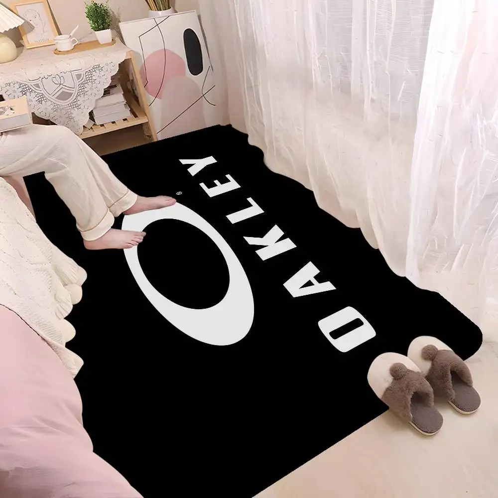 O-Oakleys Logo Floor Mat INS Style Soft Bedroom Floor House Laundry Room Mat Anti-skid Household Carpets