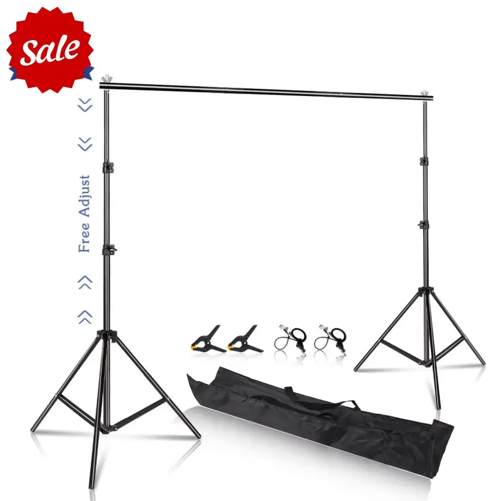 2.6X3M 2X3M 2X2M Photography Background Stand Adjust Green Screen Backdrops Chromakey Support System Frame Chroma Video Wedding