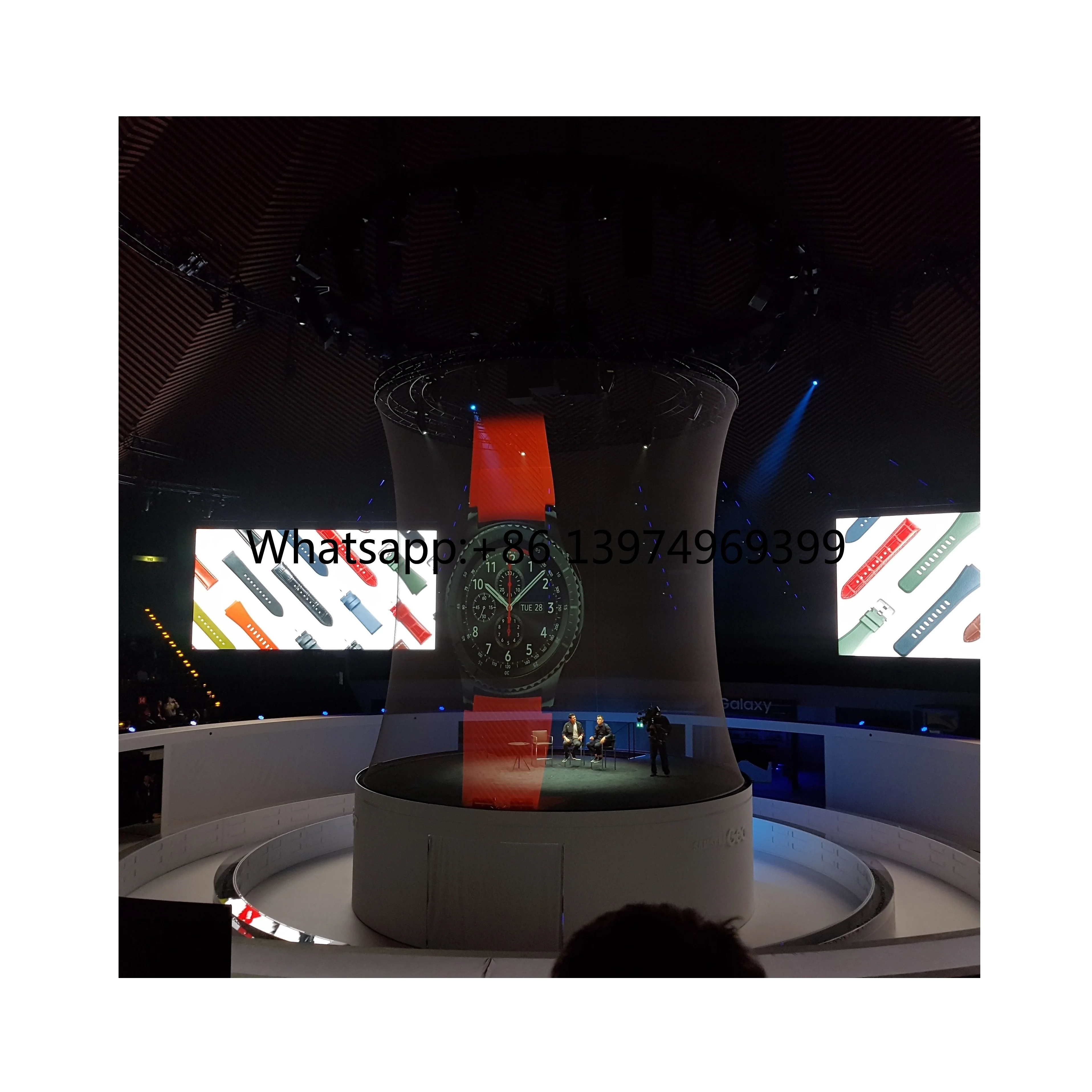 3D Hologram Stage Holoflex Holographic Pepperscrim Projection Screen Polyester Portable Front Rear Projection for Live Shows