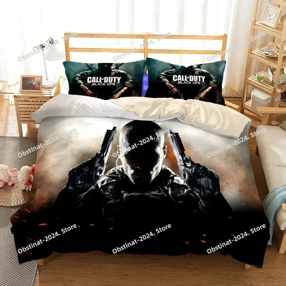 Call of Duty Single Twin Bedding Set Printed With Pillowcase Bed Duvet Cover Soft Single Double Queen Super King Size Bedroom