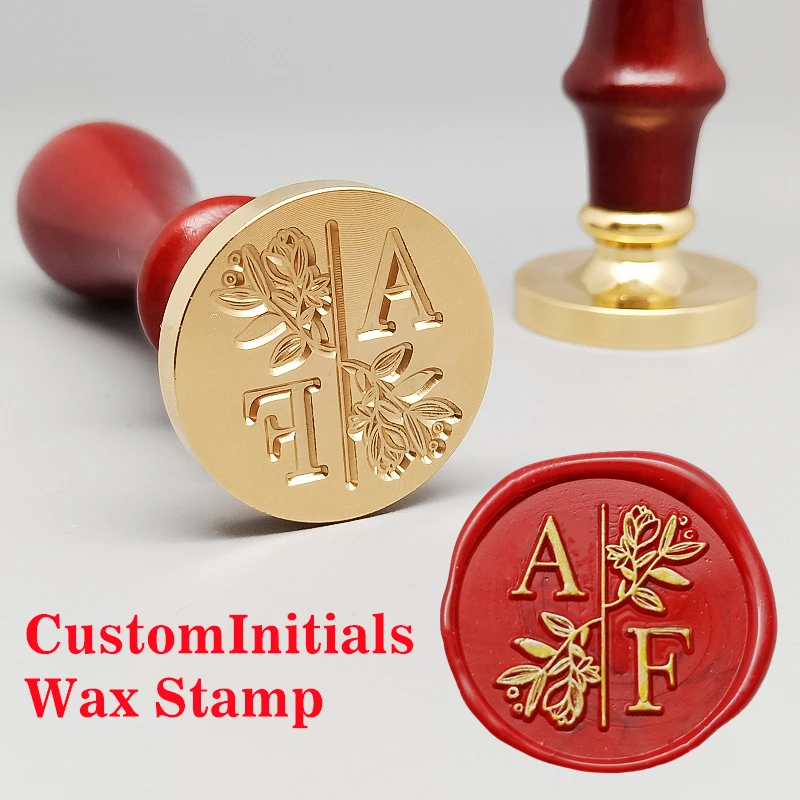 Personalized Wedding Wax seal stamp with 2 initials,Custom wedding sealing wax stamp Invitation Seal Stamp.initials wax seal