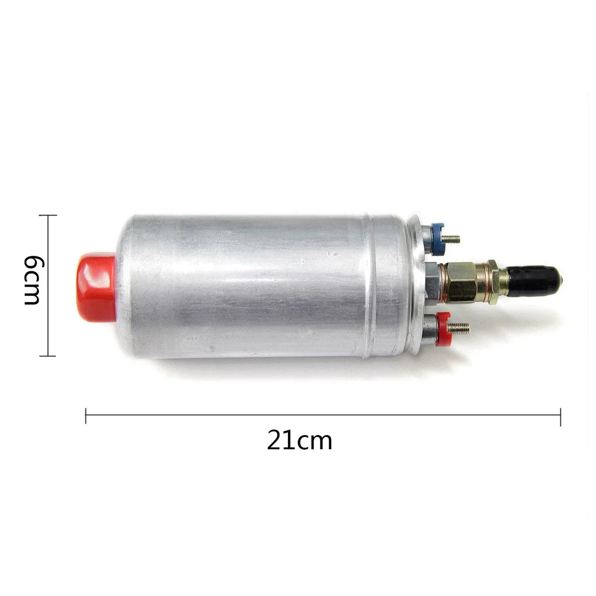 Silver Black 1PC 300LPH 044 External Performance Fuel Pump OEM 0580 254 044 Poulor Direct Replacement Pump 4