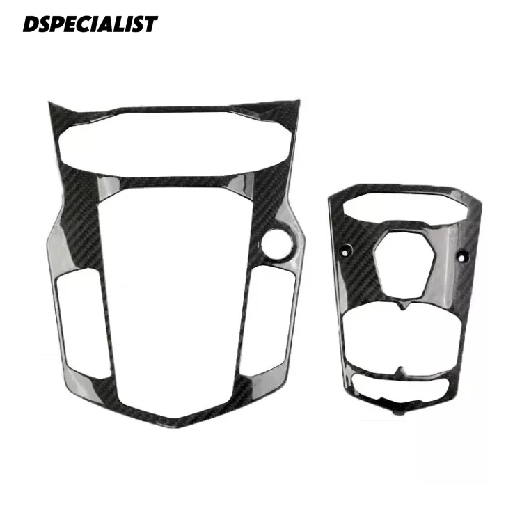 

Dry Carbon Fiber Interiors Center Console Surround Cover Kit For Lamborghini Aventador LP700-4 LP720 LP750