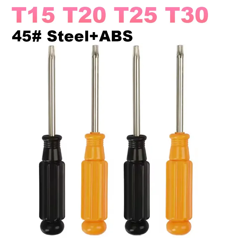 1pc Six Lobe Torx Head Screwdriver T15 T20 T25 T30 Torx Head Tamper Proof Security Screw Bolt Hole Screwdriver 75mm Screw Driver