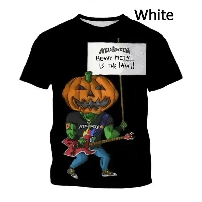 2026 Halloween 3D Print Men T Shirt Quick Dry Breathable Short Sleeve Tee Outdoor Street Party Casual Fashion Parent Child