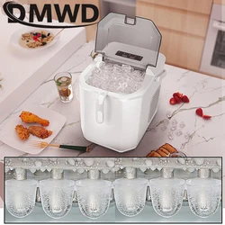 DMWD 24H/15kg Ice Maker Commercial Household Small Dormitory Students Intelligent Mini Automatic Round Ice Making Machine