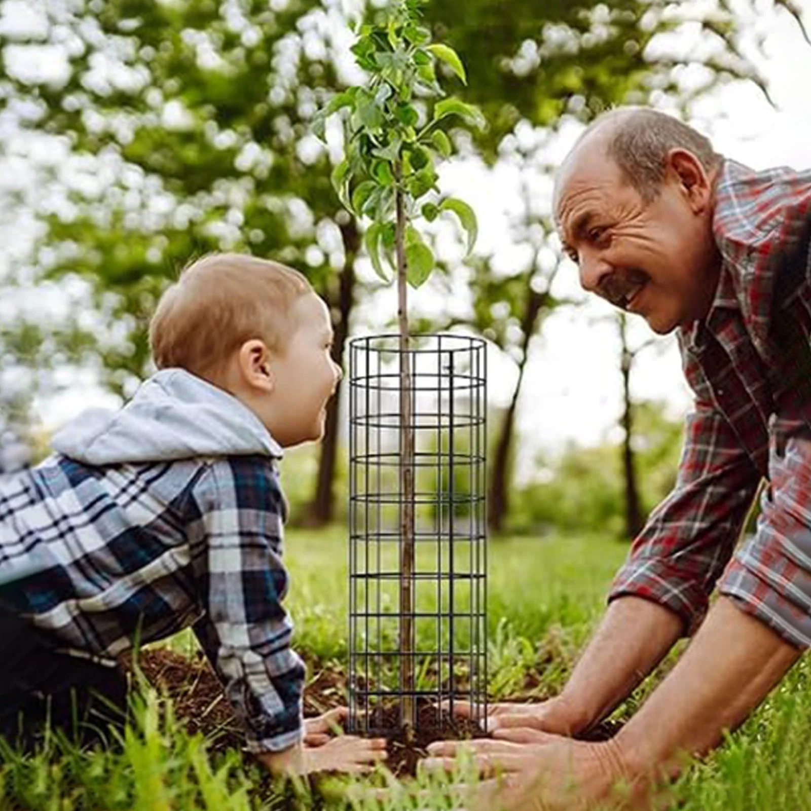 

6pcs Metal Tree Trunk Protector Garden Plant Protect Cage Suitable For Garden Courtyards Plant Protective Cover Supplies ﻿