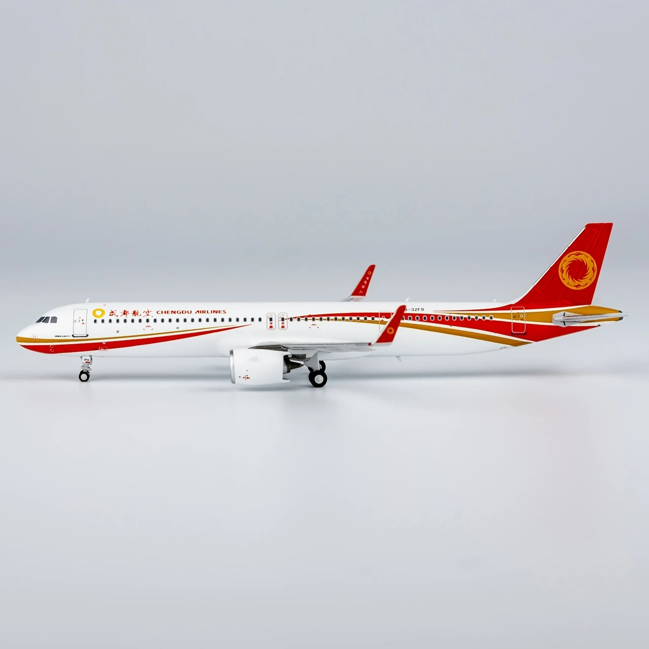 13103 Alloy Collectible Plane Gift NG Model 1:400 Chengdu Airlines Airbus A321neo Diecast Aircraft Jet Model B-32F9