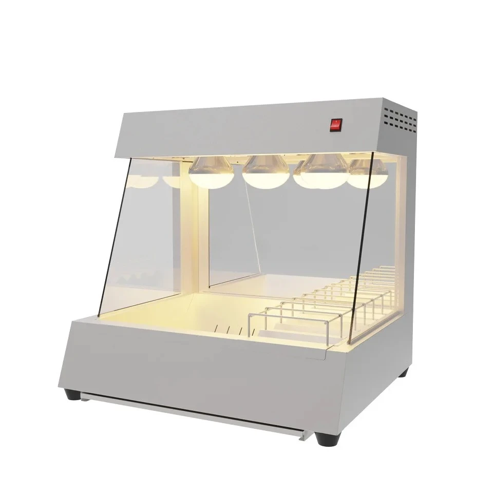 Potato Chip Workstation Chicken Chips Warmer Dump Station  Counter Top Chips Worker Warmer Machine