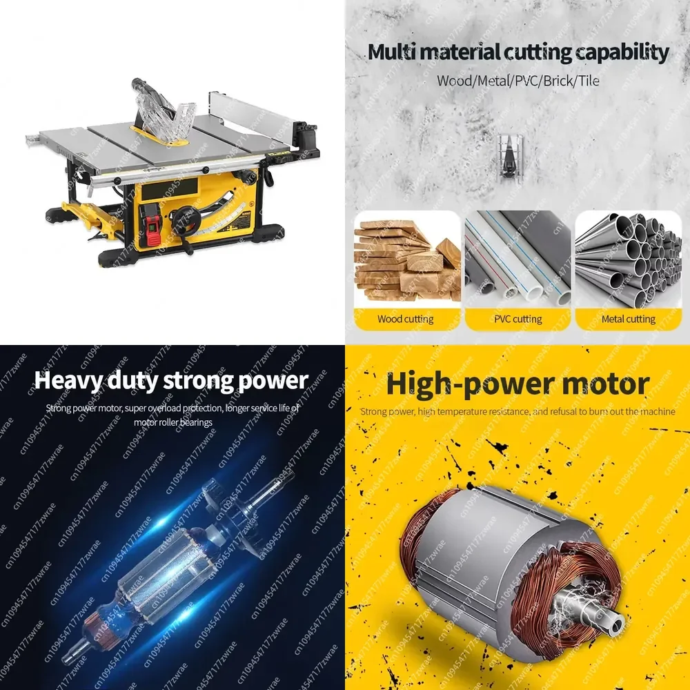 Portable 2KW DWE7492-A9 Electric Circular Saw New 220V Motor Wood Cutting Machine Woodworking Sliding Table Saw High Saw