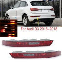 Para Audi Q3 2016 2017 2018 luz de freno de parachoques trasero de coche lámpara reflectora de señal de giro de calentamiento trasero