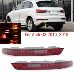 For Audi Q3 2016 2017 2018 Car Rear Bumper Brake Light Tail Warming Turn Signal Reflector Lamp