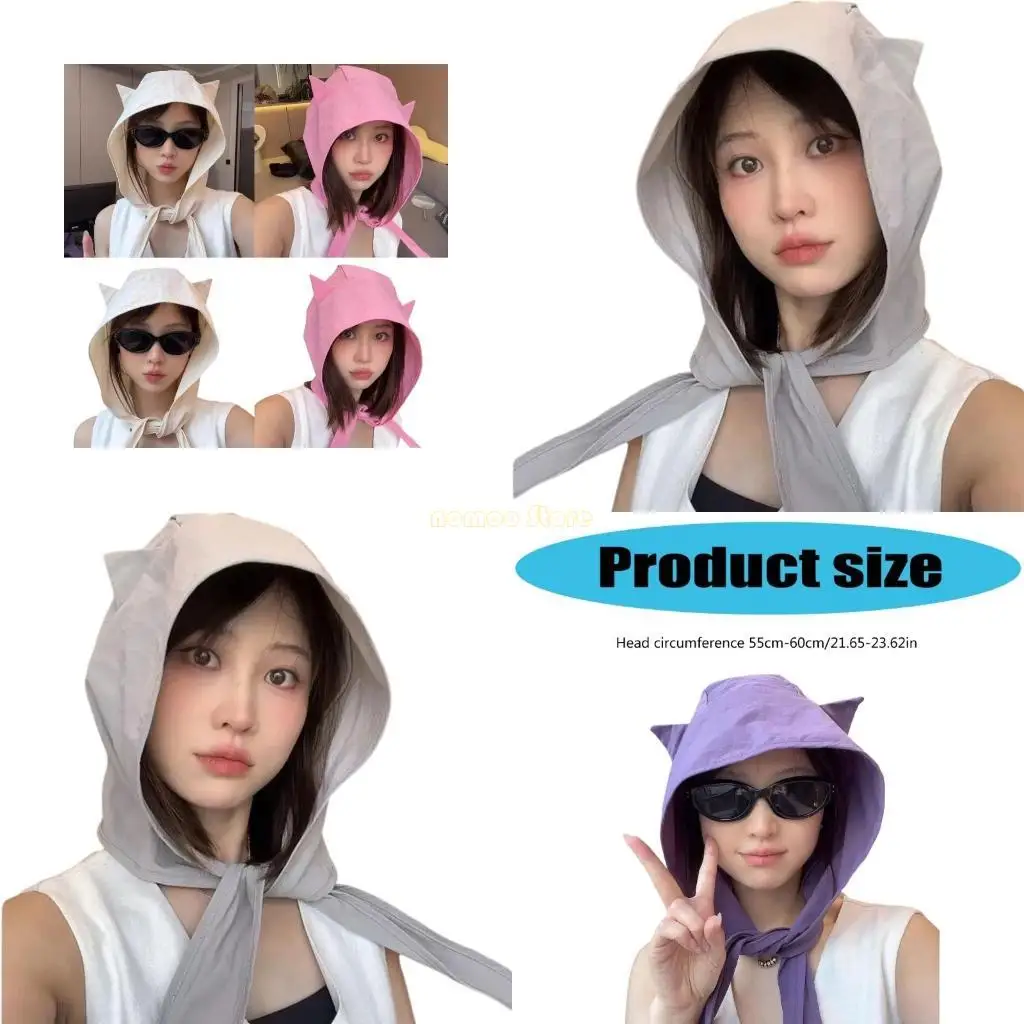 

31BF Женская модная шляпа с твердым цветом Солнце Защита Шляпа Outdoor Sports Hat