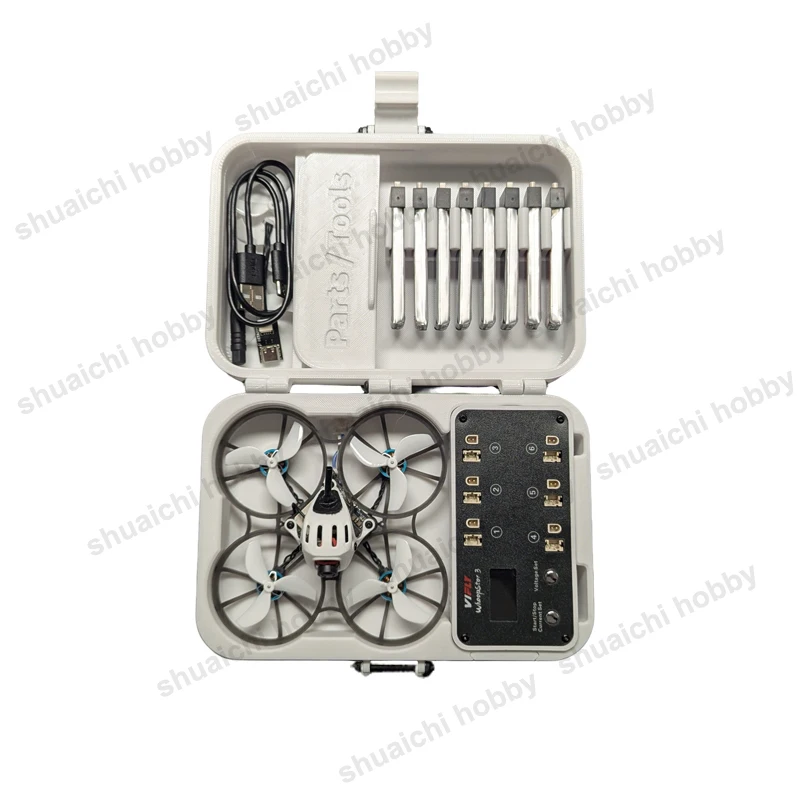 Boîte de rangement pour Drone FPV, 1 pièce, étui de rangement Portable, grand Volume, Anti-perte, pour chargeur de batterie BetaFPV Meteor 75 Pro