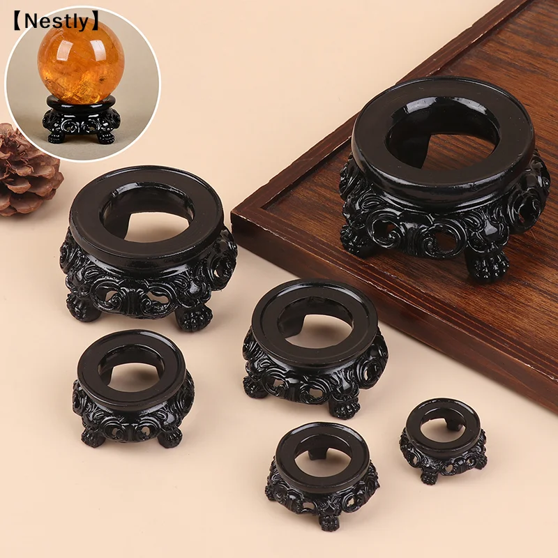 Vintage Crystal Balls Base Resin Sphere Support Display Stand Desktop Ornament Fixed Seat Home Decoration Accessories〔Nest〕