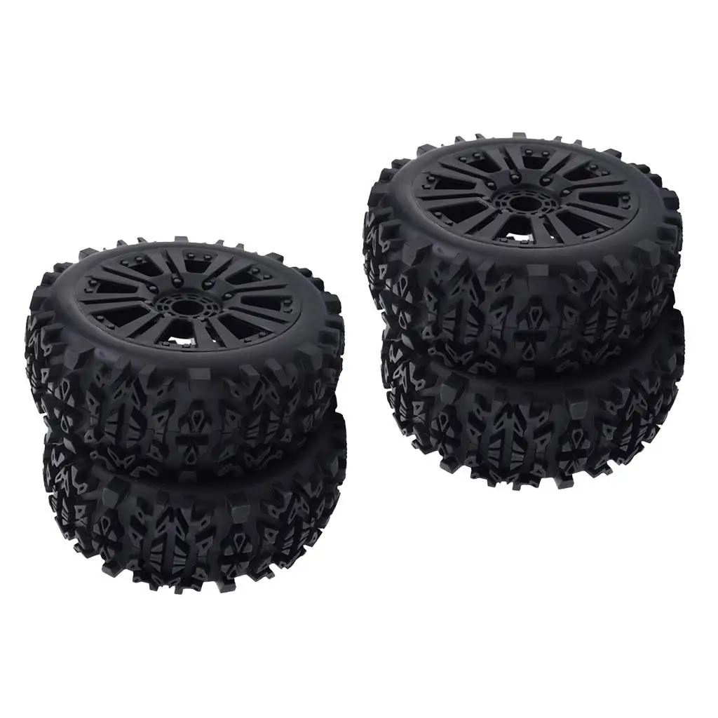 High Quality 1 8 RC Truggy Truck Accessory 17mm Hex Nylon Wheel Rim Tyres for Buggy Rock Crawler Practice