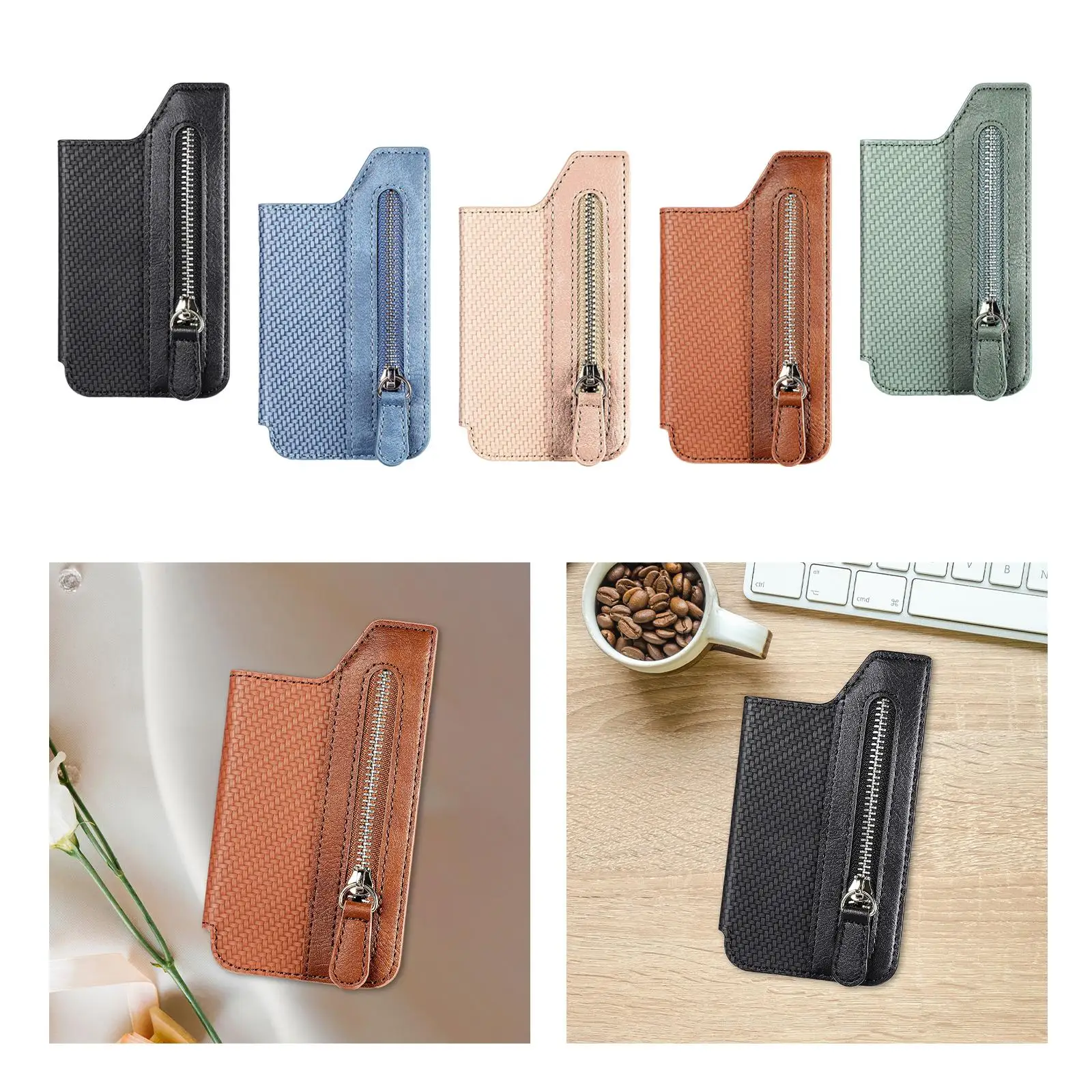 Custodia porta carte per telefono Custodia impermeabile per portafoglio Custodia magnetica per telefono