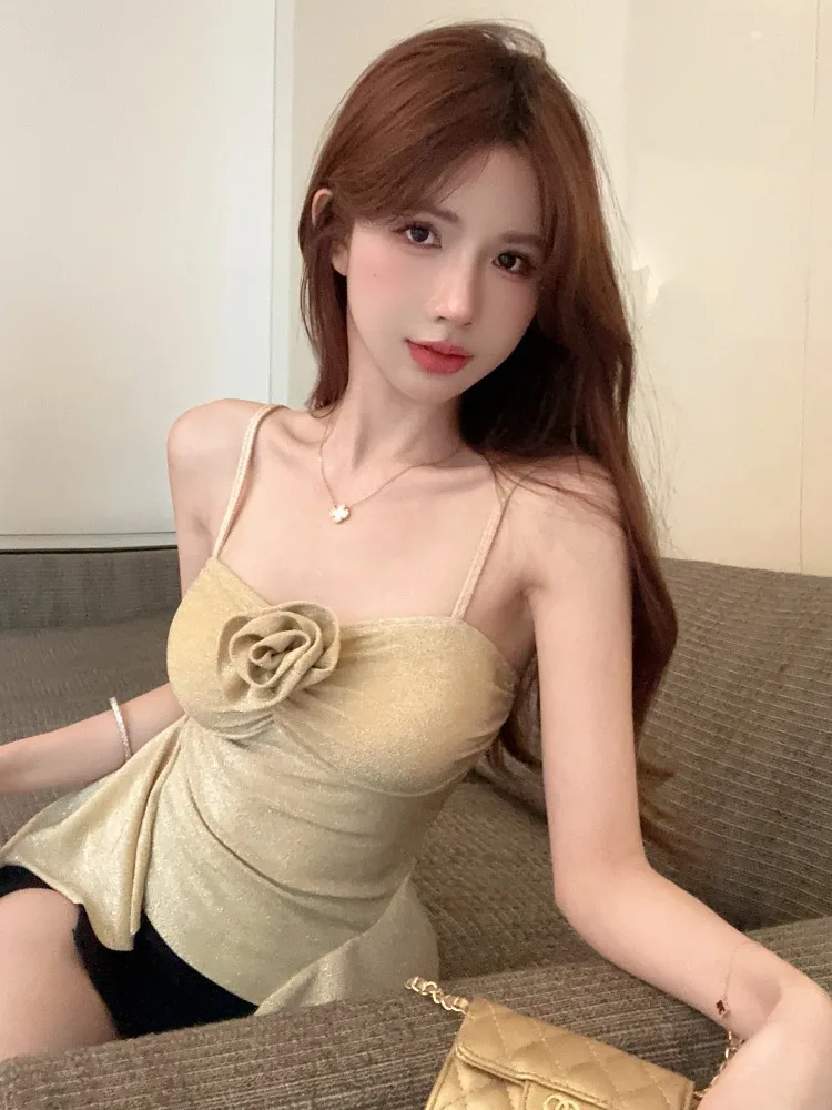 

Fashionable Slim Fit Strapless Top Asymmetrical No Sleeve Summer New Arrival Sexy Style Knitted mid Waist Breathable Skin-Fri...