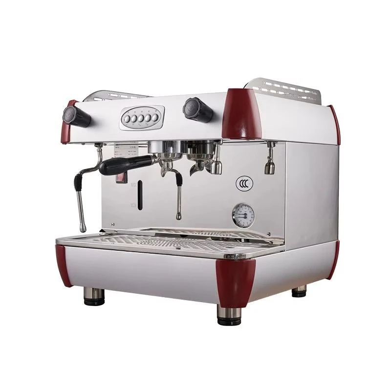 Professional 2400W 9 Bar 1 Group Stainless Steel Commercial Coffee Maker Espresso Machine for Cafe