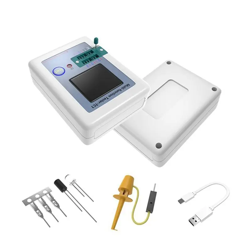 【lucky】 LCR TC1 1.8 Inch TFT LCD Display Multimeter Transistor Tester Diode Triode Capacitor Resistor Test Meter