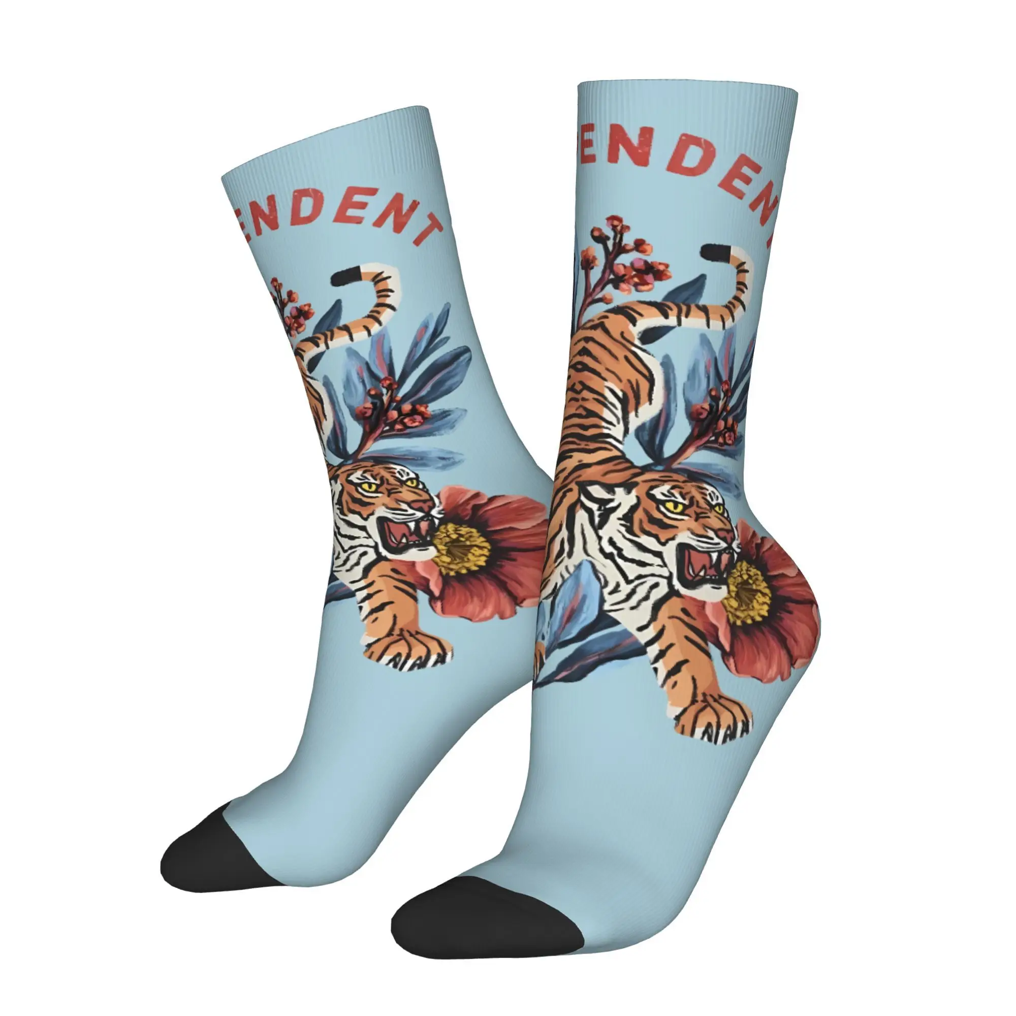 

Tiger Sock Printed Man Polyester Fashion