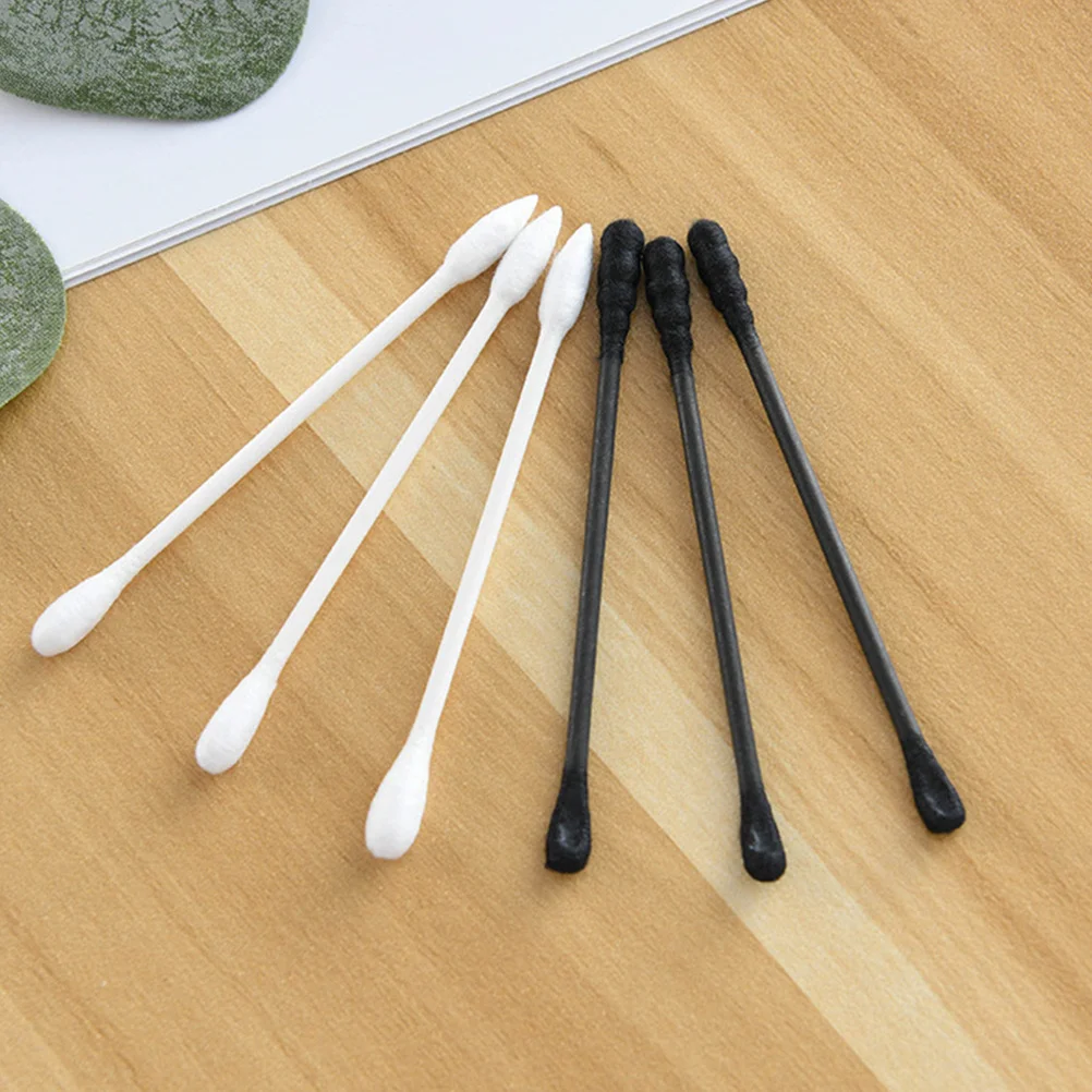 Tamponi di cotone usa e getta a doppia testa da 300 pezzi per la rimozione del trucco Pulizia Accessori di bellezza Strumento per boccioli di cotone