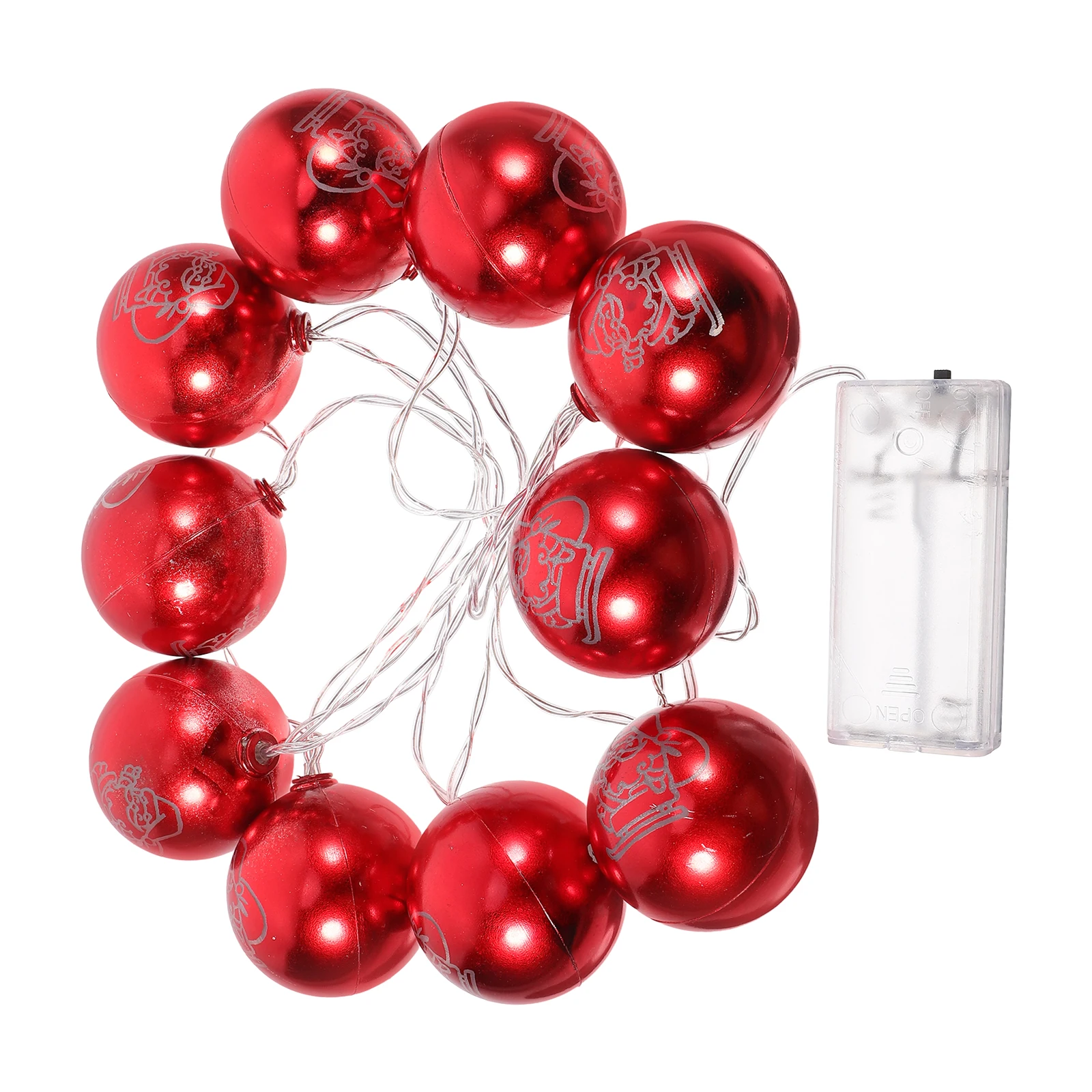 

1.5m LED Ball String Lights Powered Colorful 10 LED Globe Fairy Lights for Christmas Halloween Valentines Party