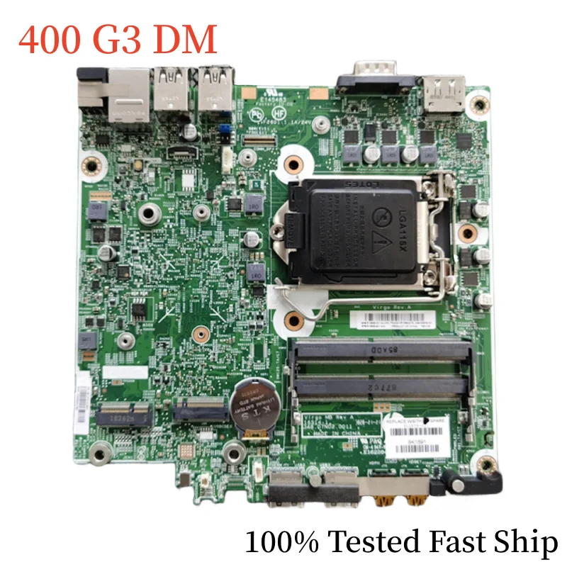 

912858-001 For HP Prodesk 400 G3 DM Mini Motherboard 16514-1 906006-001 912858-601 DDR3 Mainboard 100% Tested Fast Ship